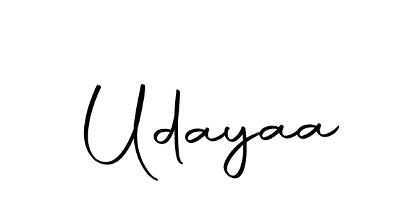Create a beautiful signature design for name Udayaa. With this signature (Autography-DOLnW) fonts, you can make a handwritten signature for free. Udayaa signature style 10 images and pictures png