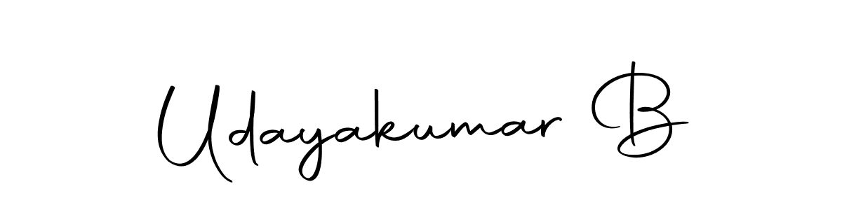 How to make Udayakumar B name signature. Use Autography-DOLnW style for creating short signs online. This is the latest handwritten sign. Udayakumar B signature style 10 images and pictures png