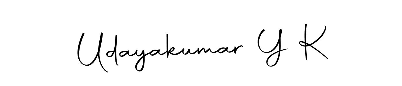 Make a beautiful signature design for name Udayakumar Y K. With this signature (Autography-DOLnW) style, you can create a handwritten signature for free. Udayakumar Y K signature style 10 images and pictures png