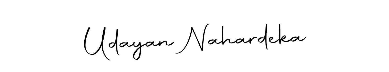 Make a beautiful signature design for name Udayan Nahardeka. With this signature (Autography-DOLnW) style, you can create a handwritten signature for free. Udayan Nahardeka signature style 10 images and pictures png