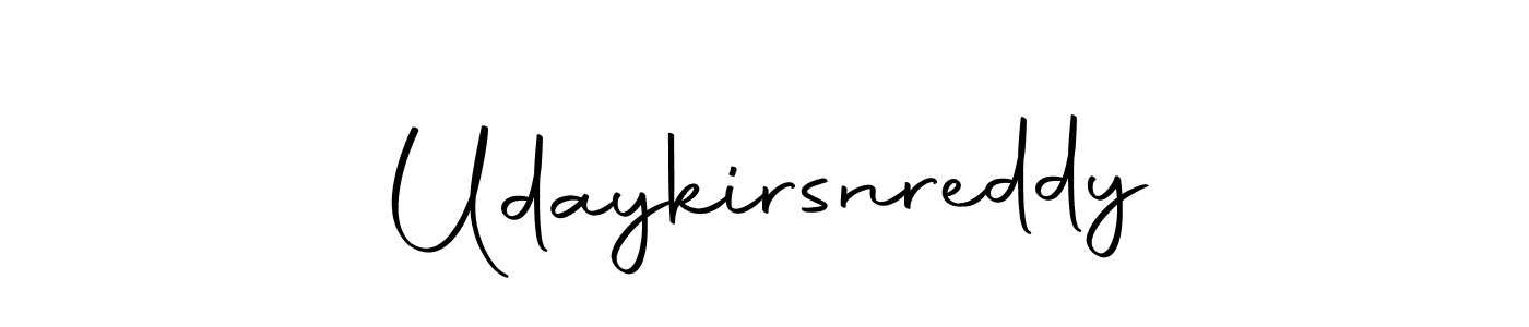 How to make Udaykirsnreddy name signature. Use Autography-DOLnW style for creating short signs online. This is the latest handwritten sign. Udaykirsnreddy signature style 10 images and pictures png