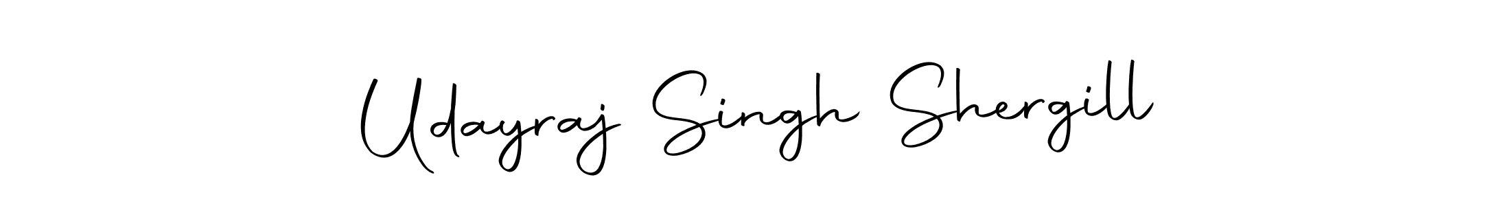 Create a beautiful signature design for name Udayraj Singh Shergill. With this signature (Autography-DOLnW) fonts, you can make a handwritten signature for free. Udayraj Singh Shergill signature style 10 images and pictures png