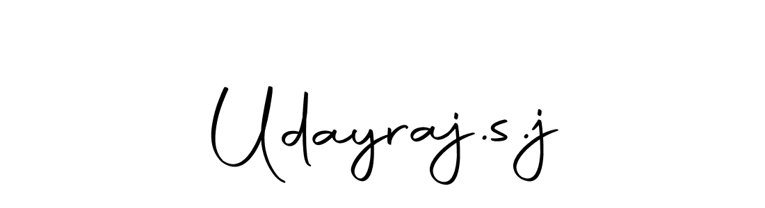 Design your own signature with our free online signature maker. With this signature software, you can create a handwritten (Autography-DOLnW) signature for name Udayraj.s.j. Udayraj.s.j signature style 10 images and pictures png