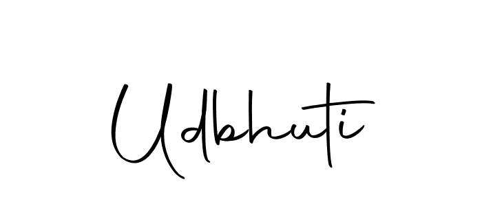 Udbhuti stylish signature style. Best Handwritten Sign (Autography-DOLnW) for my name. Handwritten Signature Collection Ideas for my name Udbhuti. Udbhuti signature style 10 images and pictures png