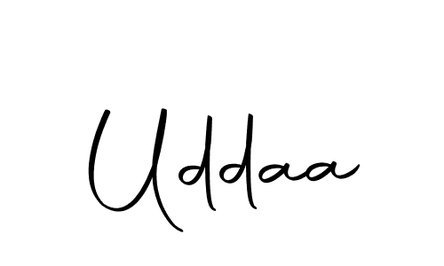 Create a beautiful signature design for name Uddaa. With this signature (Autography-DOLnW) fonts, you can make a handwritten signature for free. Uddaa signature style 10 images and pictures png