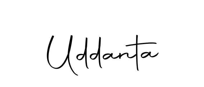 Uddanta stylish signature style. Best Handwritten Sign (Autography-DOLnW) for my name. Handwritten Signature Collection Ideas for my name Uddanta. Uddanta signature style 10 images and pictures png