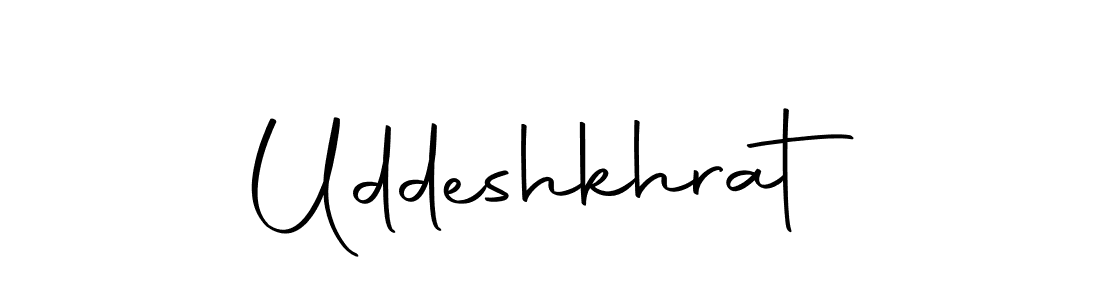Create a beautiful signature design for name Uddeshkhrat. With this signature (Autography-DOLnW) fonts, you can make a handwritten signature for free. Uddeshkhrat signature style 10 images and pictures png