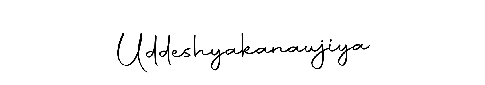 You can use this online signature creator to create a handwritten signature for the name Uddeshyakanaujiya. This is the best online autograph maker. Uddeshyakanaujiya signature style 10 images and pictures png