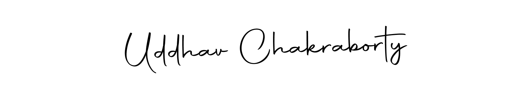 Create a beautiful signature design for name Uddhav Chakraborty. With this signature (Autography-DOLnW) fonts, you can make a handwritten signature for free. Uddhav Chakraborty signature style 10 images and pictures png