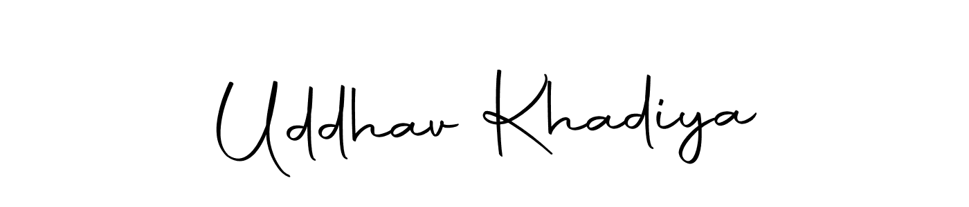 Make a beautiful signature design for name Uddhav Khadiya. With this signature (Autography-DOLnW) style, you can create a handwritten signature for free. Uddhav Khadiya signature style 10 images and pictures png