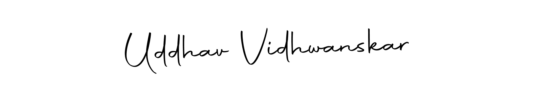 Design your own signature with our free online signature maker. With this signature software, you can create a handwritten (Autography-DOLnW) signature for name Uddhav Vidhwanskar. Uddhav Vidhwanskar signature style 10 images and pictures png