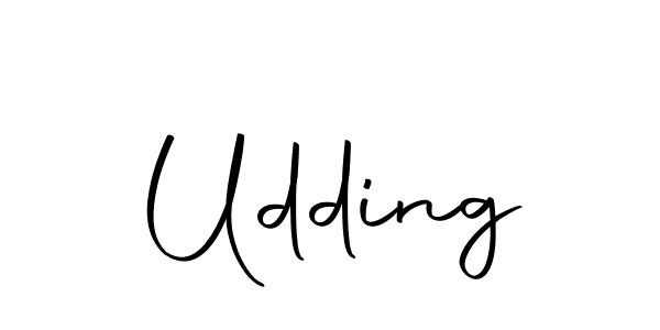 Design your own signature with our free online signature maker. With this signature software, you can create a handwritten (Autography-DOLnW) signature for name Udding. Udding signature style 10 images and pictures png