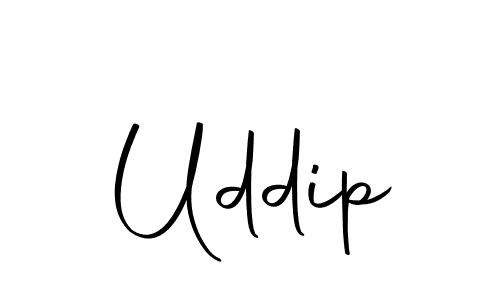 Uddip stylish signature style. Best Handwritten Sign (Autography-DOLnW) for my name. Handwritten Signature Collection Ideas for my name Uddip. Uddip signature style 10 images and pictures png