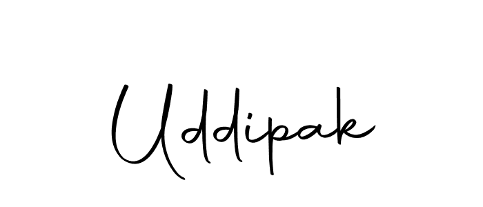 Make a beautiful signature design for name Uddipak. Use this online signature maker to create a handwritten signature for free. Uddipak signature style 10 images and pictures png