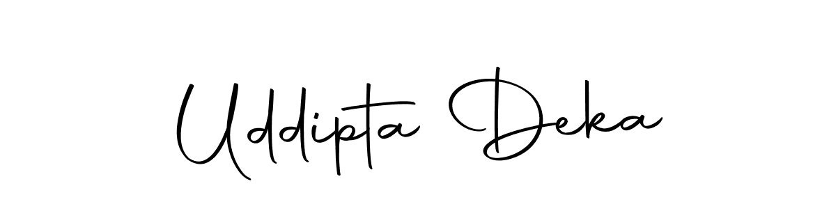 Here are the top 10 professional signature styles for the name Uddipta Deka. These are the best autograph styles you can use for your name. Uddipta Deka signature style 10 images and pictures png