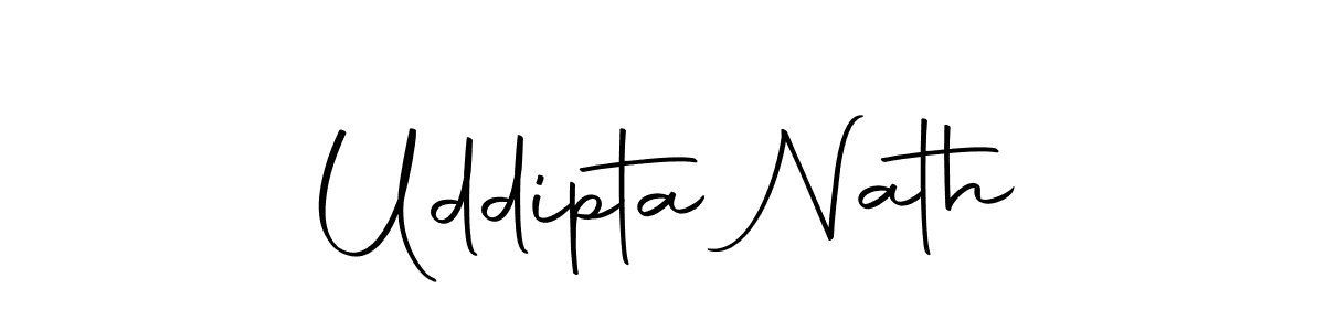 You should practise on your own different ways (Autography-DOLnW) to write your name (Uddipta Nath) in signature. don't let someone else do it for you. Uddipta Nath signature style 10 images and pictures png