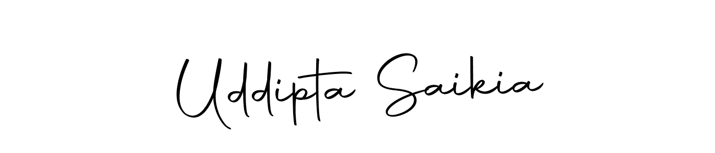 Create a beautiful signature design for name Uddipta Saikia. With this signature (Autography-DOLnW) fonts, you can make a handwritten signature for free. Uddipta Saikia signature style 10 images and pictures png