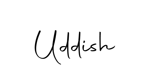 You should practise on your own different ways (Autography-DOLnW) to write your name (Uddish) in signature. don't let someone else do it for you. Uddish signature style 10 images and pictures png