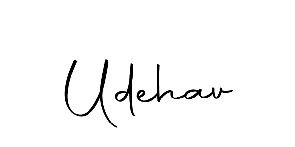 Make a beautiful signature design for name Udehav. With this signature (Autography-DOLnW) style, you can create a handwritten signature for free. Udehav signature style 10 images and pictures png