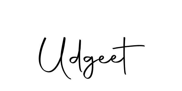 Make a beautiful signature design for name Udgeet. With this signature (Autography-DOLnW) style, you can create a handwritten signature for free. Udgeet signature style 10 images and pictures png
