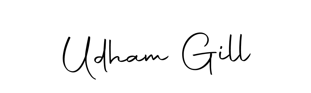 Make a short Udham Gill signature style. Manage your documents anywhere anytime using Autography-DOLnW. Create and add eSignatures, submit forms, share and send files easily. Udham Gill signature style 10 images and pictures png