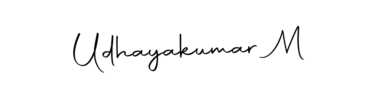 Make a beautiful signature design for name Udhayakumar M. With this signature (Autography-DOLnW) style, you can create a handwritten signature for free. Udhayakumar M signature style 10 images and pictures png