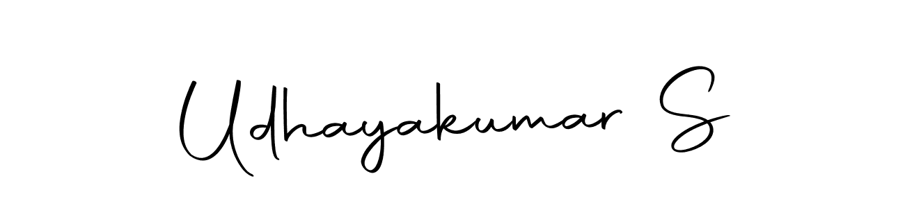 How to make Udhayakumar S name signature. Use Autography-DOLnW style for creating short signs online. This is the latest handwritten sign. Udhayakumar S signature style 10 images and pictures png