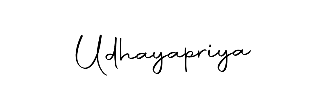 How to make Udhayapriya name signature. Use Autography-DOLnW style for creating short signs online. This is the latest handwritten sign. Udhayapriya signature style 10 images and pictures png