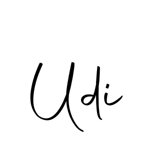 Design your own signature with our free online signature maker. With this signature software, you can create a handwritten (Autography-DOLnW) signature for name Udi. Udi signature style 10 images and pictures png