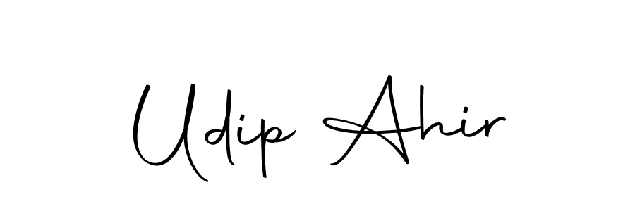 Create a beautiful signature design for name Udip Ahir. With this signature (Autography-DOLnW) fonts, you can make a handwritten signature for free. Udip Ahir signature style 10 images and pictures png