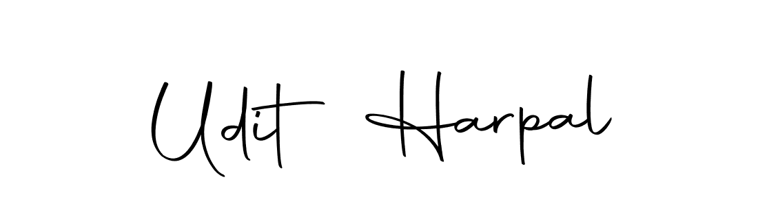 Udit Harpal stylish signature style. Best Handwritten Sign (Autography-DOLnW) for my name. Handwritten Signature Collection Ideas for my name Udit Harpal. Udit Harpal signature style 10 images and pictures png