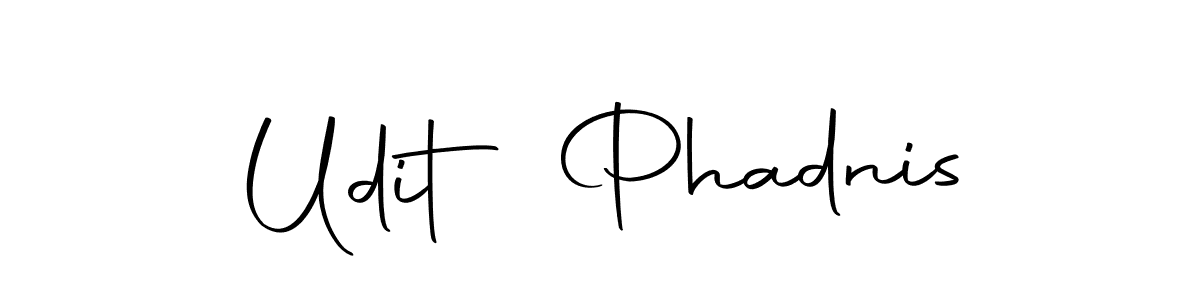 Design your own signature with our free online signature maker. With this signature software, you can create a handwritten (Autography-DOLnW) signature for name Udit Phadnis. Udit Phadnis signature style 10 images and pictures png