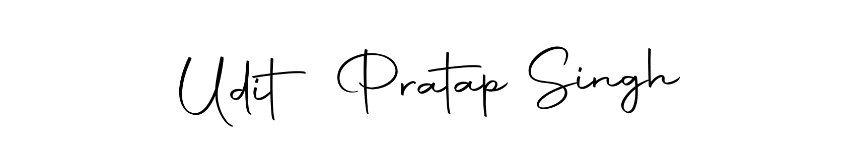 How to make Udit Pratap Singh name signature. Use Autography-DOLnW style for creating short signs online. This is the latest handwritten sign. Udit Pratap Singh signature style 10 images and pictures png