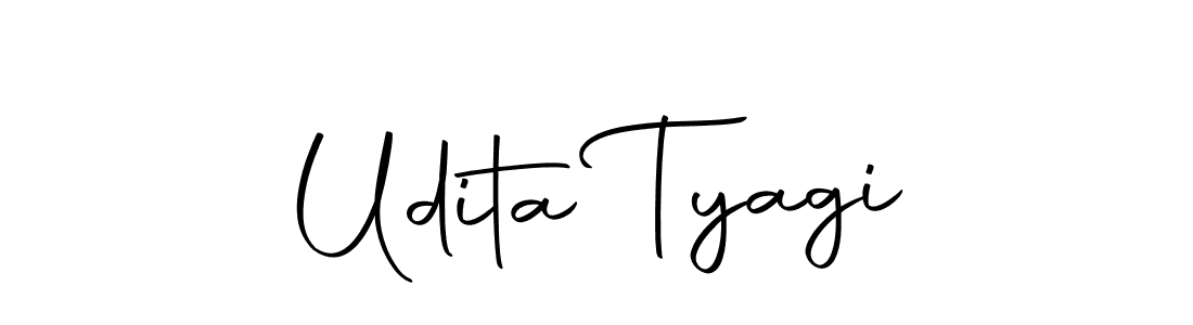 Design your own signature with our free online signature maker. With this signature software, you can create a handwritten (Autography-DOLnW) signature for name Udita Tyagi. Udita Tyagi signature style 10 images and pictures png