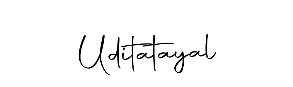 Make a beautiful signature design for name Uditatayal. With this signature (Autography-DOLnW) style, you can create a handwritten signature for free. Uditatayal signature style 10 images and pictures png