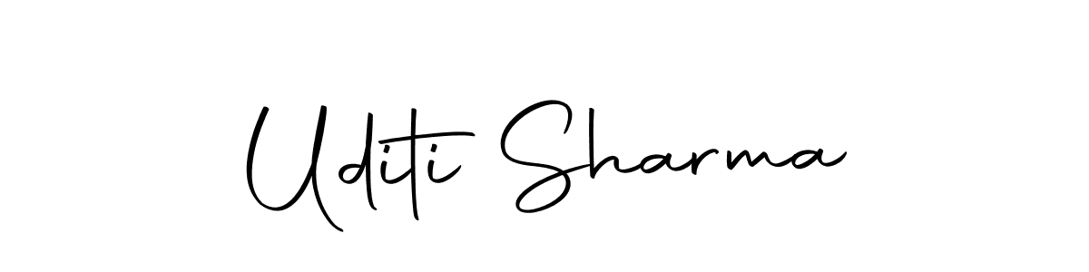 Design your own signature with our free online signature maker. With this signature software, you can create a handwritten (Autography-DOLnW) signature for name Uditi Sharma. Uditi Sharma signature style 10 images and pictures png