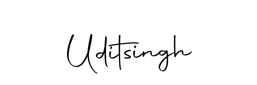 Design your own signature with our free online signature maker. With this signature software, you can create a handwritten (Autography-DOLnW) signature for name Uditsingh. Uditsingh signature style 10 images and pictures png