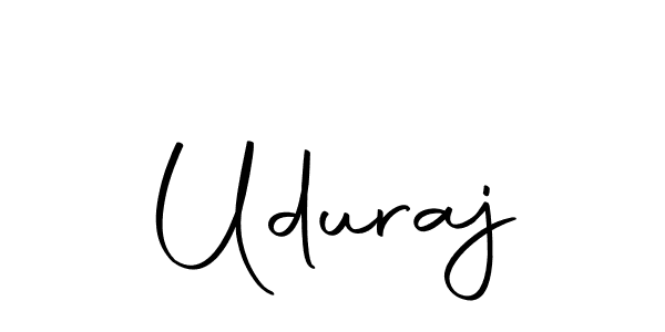 Design your own signature with our free online signature maker. With this signature software, you can create a handwritten (Autography-DOLnW) signature for name Uduraj. Uduraj signature style 10 images and pictures png