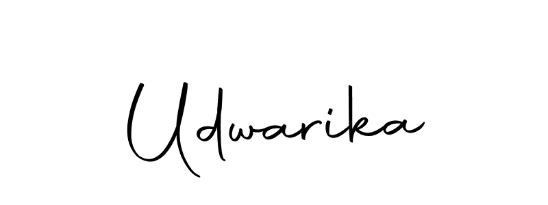 Create a beautiful signature design for name Udwarika. With this signature (Autography-DOLnW) fonts, you can make a handwritten signature for free. Udwarika signature style 10 images and pictures png
