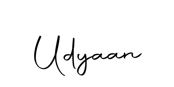 Design your own signature with our free online signature maker. With this signature software, you can create a handwritten (Autography-DOLnW) signature for name Udyaan. Udyaan signature style 10 images and pictures png