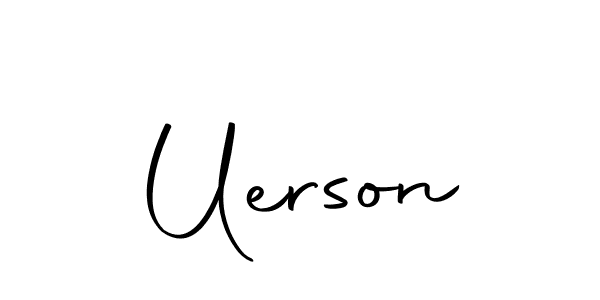 Make a beautiful signature design for name Uerson. With this signature (Autography-DOLnW) style, you can create a handwritten signature for free. Uerson signature style 10 images and pictures png