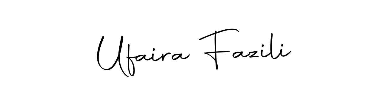 Here are the top 10 professional signature styles for the name Ufaira Fazili. These are the best autograph styles you can use for your name. Ufaira Fazili signature style 10 images and pictures png