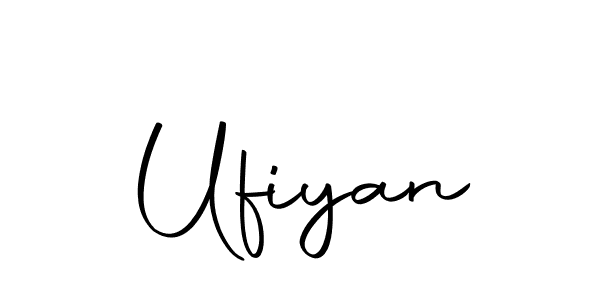 Design your own signature with our free online signature maker. With this signature software, you can create a handwritten (Autography-DOLnW) signature for name Ufiyan. Ufiyan signature style 10 images and pictures png
