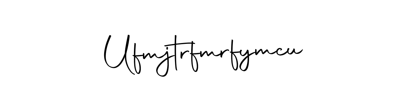 This is the best signature style for the Ufmjtrfmrfymcu name. Also you like these signature font (Autography-DOLnW). Mix name signature. Ufmjtrfmrfymcu signature style 10 images and pictures png