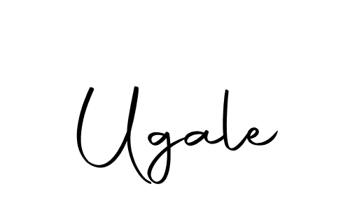 Design your own signature with our free online signature maker. With this signature software, you can create a handwritten (Autography-DOLnW) signature for name Ugale. Ugale signature style 10 images and pictures png