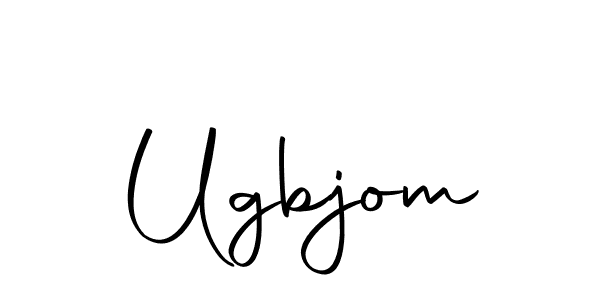 Design your own signature with our free online signature maker. With this signature software, you can create a handwritten (Autography-DOLnW) signature for name Ugbjom. Ugbjom signature style 10 images and pictures png