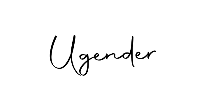 Make a beautiful signature design for name Ugender. Use this online signature maker to create a handwritten signature for free. Ugender signature style 10 images and pictures png