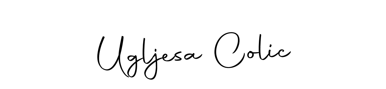 Similarly Autography-DOLnW is the best handwritten signature design. Signature creator online .You can use it as an online autograph creator for name Ugljesa Colic. Ugljesa Colic signature style 10 images and pictures png