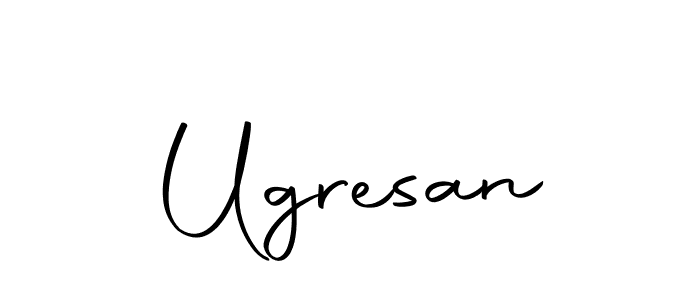 The best way (Autography-DOLnW) to make a short signature is to pick only two or three words in your name. The name Ugresan include a total of six letters. For converting this name. Ugresan signature style 10 images and pictures png