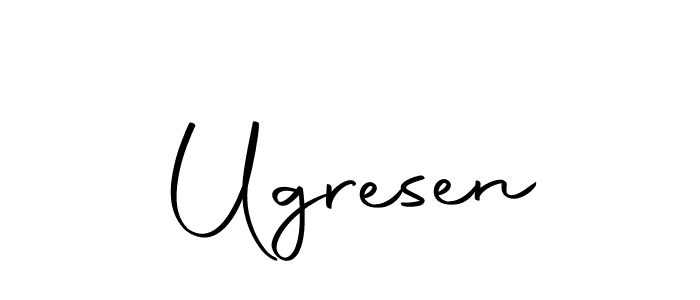 Ugresen stylish signature style. Best Handwritten Sign (Autography-DOLnW) for my name. Handwritten Signature Collection Ideas for my name Ugresen. Ugresen signature style 10 images and pictures png